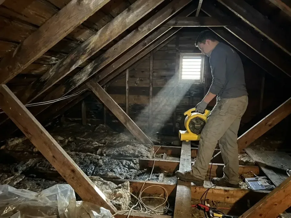 attic-water-damage-drying-proc-007 — frequently asked questions, Emergency Water Extraction & 24/7 Flood Response in Maugans…